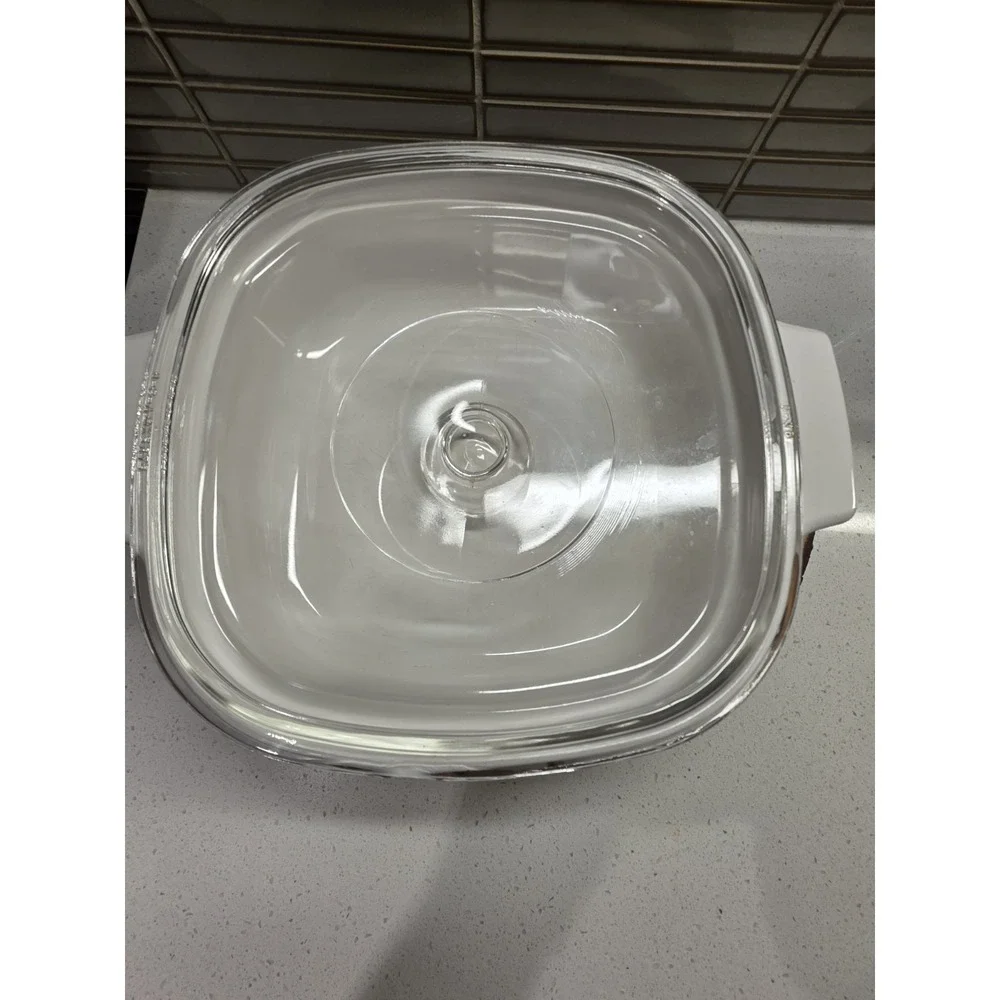 Corning Ware Spice of Life L'Echalote A-8-B Dish w/Clear Pyrex A-9-C Lid 1.4L